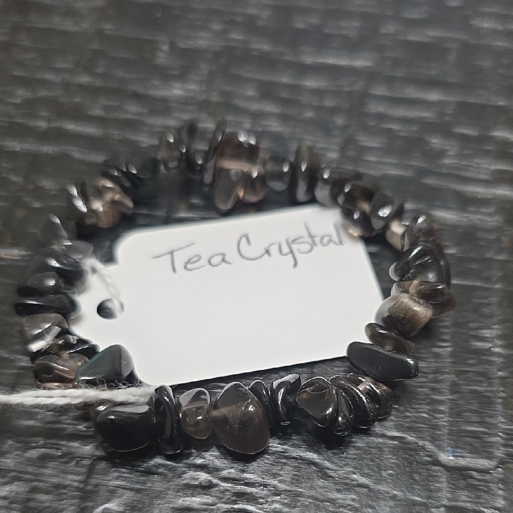Tea Crystal Stretch Bracelet